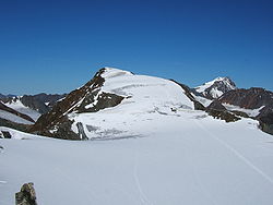 Fluchtkogel depuis le Dahmann Spitze au sud-ouest