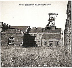La fosse Sébastopol vers 1960.