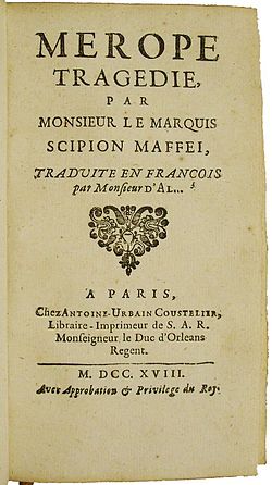 Edition originale de la traduction française de Fréret, 1718