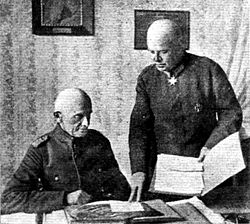 Thomsen conversant avec le général Ernst von Hoeppner