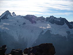 Le glacier et la Dent d'Hérens vus du mont Brûlé