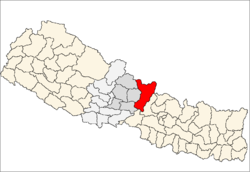 Localisation du district de Gorkha