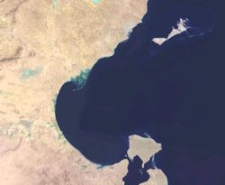 Image satellite du golfe de Gabès
