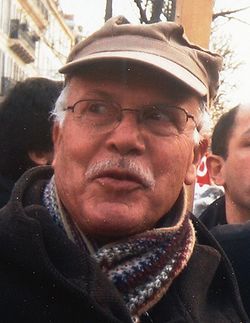 Guy Poussy, le 19 mars 2009 Manifestation intersyndicale à Paris.