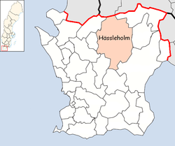 Carte de localisation de la commune dans son comté.