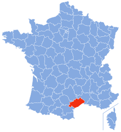 Localisation de l'Hérault en France