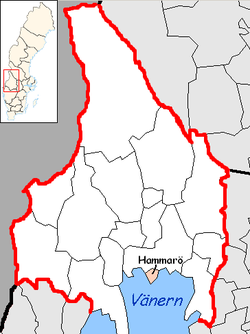 Carte de localisation de la commune dans son comté.