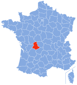 Localisation de la Haute-Vienne en France