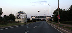 Henri Coanda Otopeni airport entrance.jpg