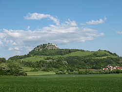 Vue du versant ouest de l'Hohentwiel en 2009.