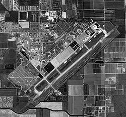 Vue aérienne de Homestead AFB en janvier 1994