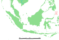 Carte de localisation du kabupaten des îles Talaud.