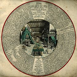 Le Laboratoire de l'alchimiste dans Amphitheatrum sapientiae aeternae d'Heinrich Khunrath (1595)