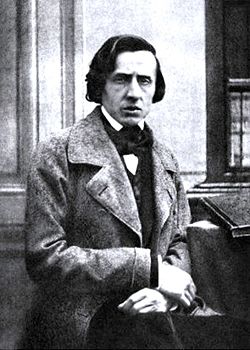 Photographie de Frédéric Chopin, prise en 1848, chez Bisson, un an avant la mort du musicien