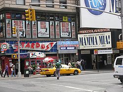 L'Iridium Jazz Club, sur Broadway à Times Square