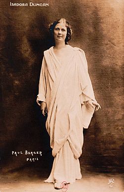 Isadora Duncan vers 1900, par Paul Berger, coll. BNF