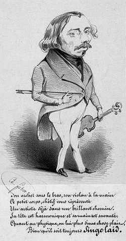 Jean-Baptiste Singelée.Portrait charge avec une épigramme sur « singe laid ».