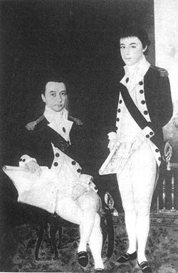 Jean Marie Dayot (assis) et son frère Félix