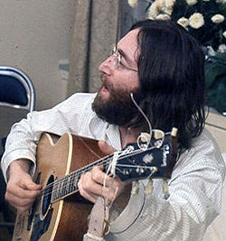 John Lennon en juin 1969 à Montréal.