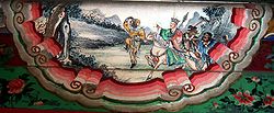 De gauche à droite : Sun Wukong, Xuanzang, Zhu Bajie, Shazeng