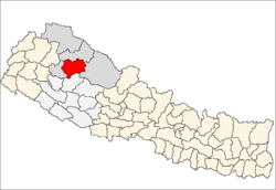 Localisation du district de Jumla