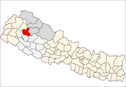 Localisation du district de Kalikot