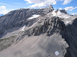 Kaltwasserkarspitze depuis l'est