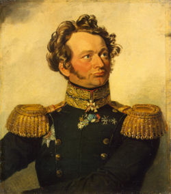 Portrait de Karl Ivanovitch Bistrom, une œuvre du peintre George Dawe, Musée de la Guerre du Palais d'Hiver, musée de l'Hermitage, Saint-Petersbourg.