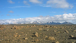 Les monts Kerlingarfjöll vus depuis la route de Kjölur.