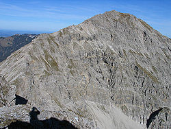 Le Kreuzspitze vu du sud