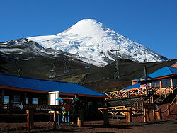 L'Osorno vu depuis la station de ski de la Burbuja en 2006.