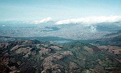 Vue aérienne du volcan en 1991.