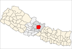 Localisation du district de Lamjung