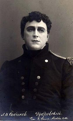 Sobinov dans le rôle de Doubrovski (opéra d'Eduard Nápravník)