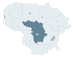 Localisation de l'apskritis de Kaunas