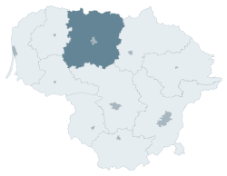 Localisation de l'apskritis de Šiauliai