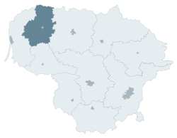 Localisation de l'apskritis de Telšiai
