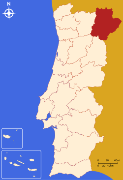 Localisation du district de Bragance