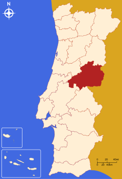 Localisation du district de Castelo Branco