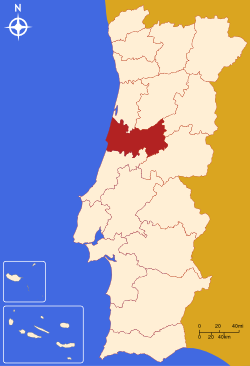 Localisation du district de Coimbra