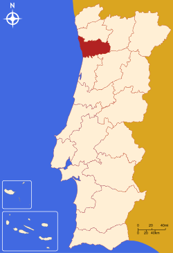 Localisation du district de Porto