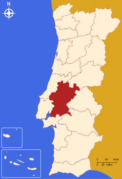 Localisation du district de Santarém