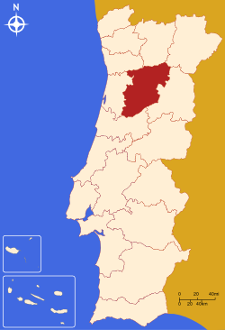 Localisation du district de Viseu