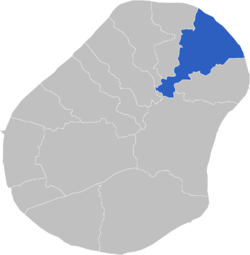 Carte de localisation du district d'Anabar.