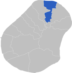 Carte de localisation du district d'Anetan.