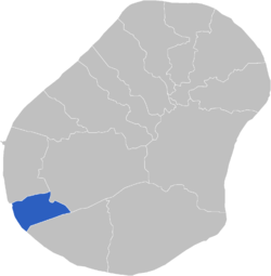 Carte de localisation du district de Boe.
