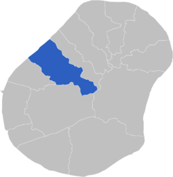 Carte de localisation du district de Nibok.