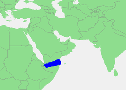 Carte du golfe d'Aden.