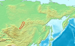 Carte de localisation des monts Baïkal.