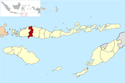 Situation de Manggarai dans les petites îles de la Sonde orientales.